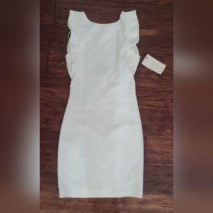 NWT Sz. Sm Trafaluc White Backless Dress